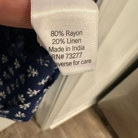 Sonoma Navy and White Sleeveless Dress - Picture 4 of 4